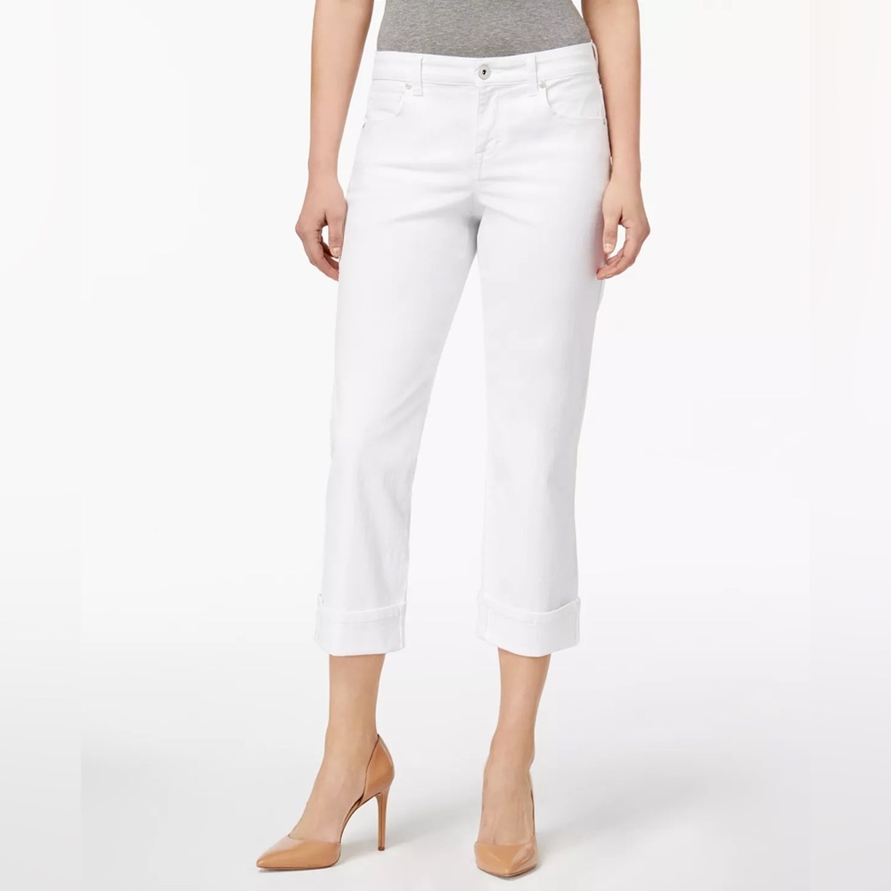 NWT Style & Co. Petite Women’s Curvy Cuffed Capri Jeans 8P